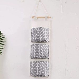 GUAGLL | Gray | Home Storage 3 Pocket Bags | Lined